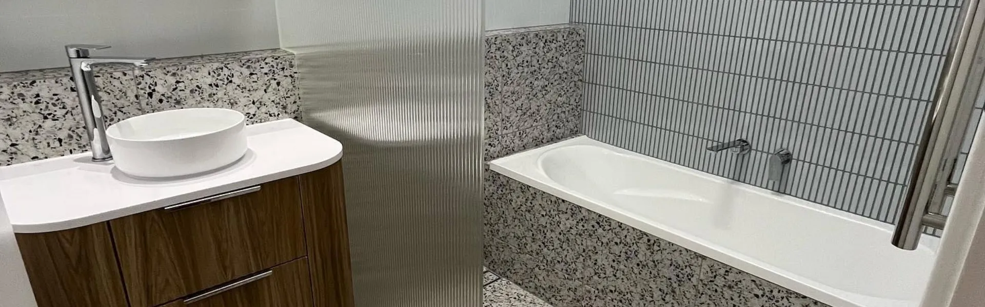 recently renovated bathroom