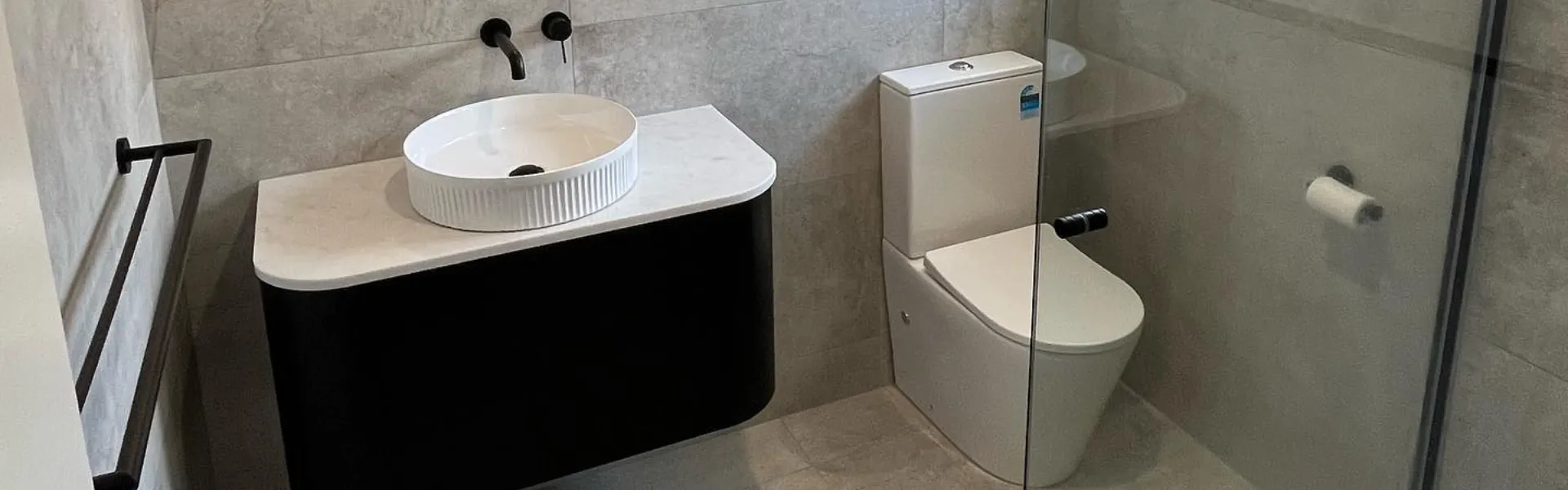 recently renovated bathroom