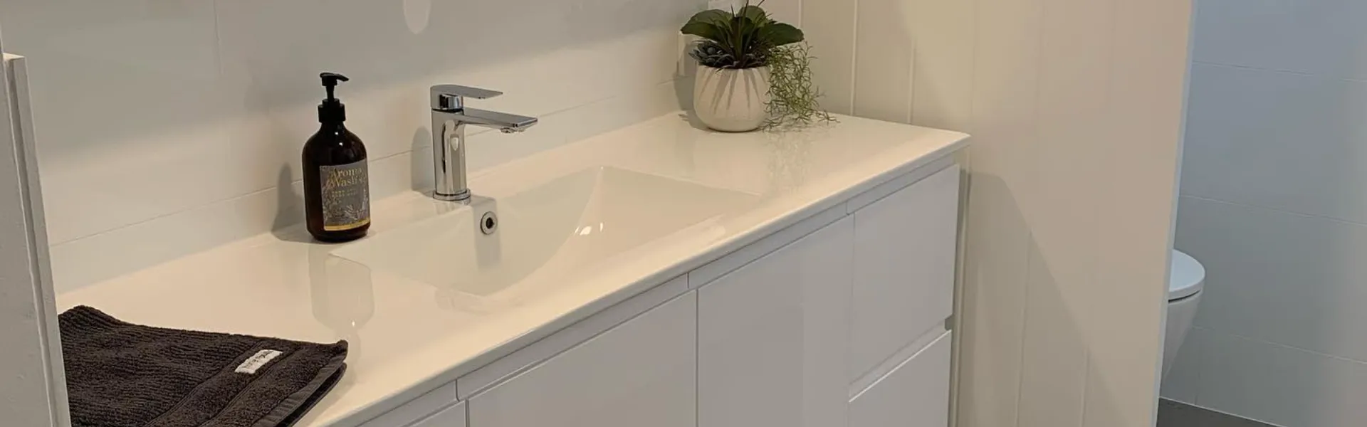 recently renovated bathroom