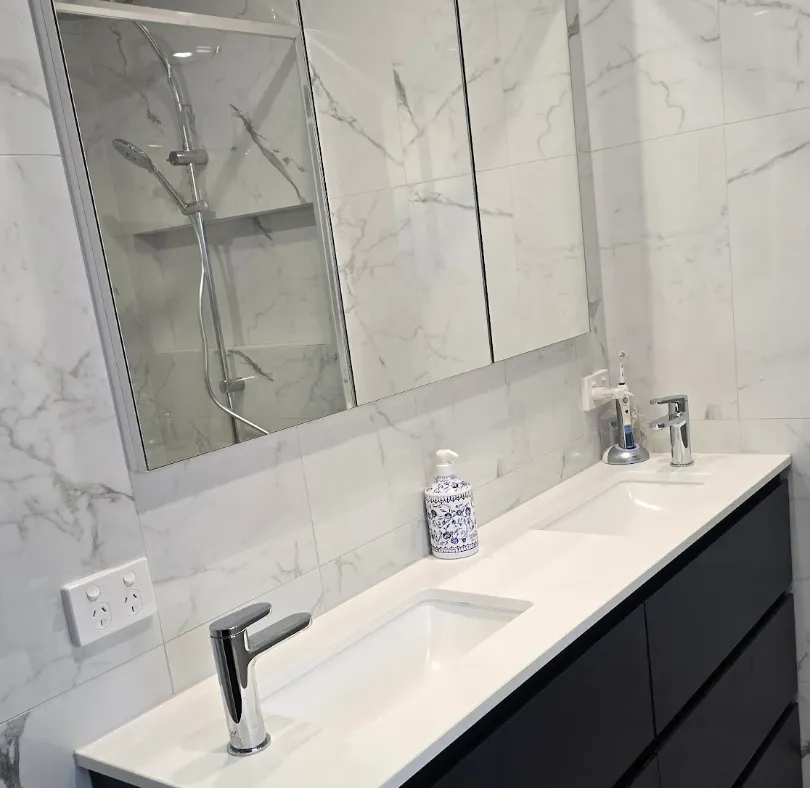 recently renovated bathroom