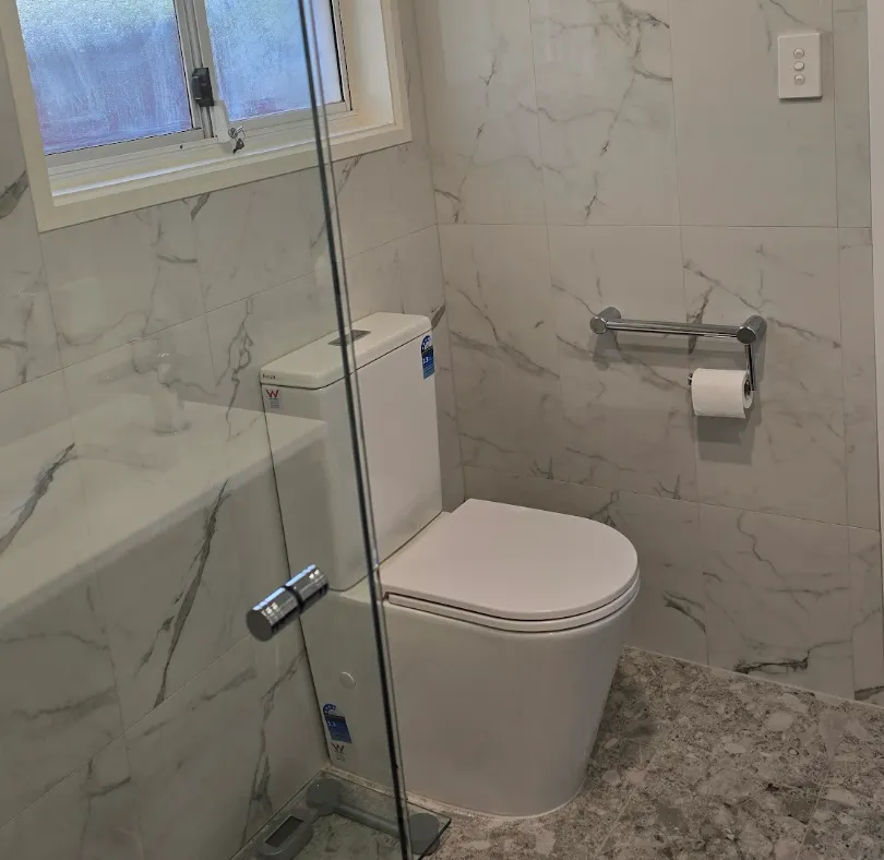 recently renovated bathroom