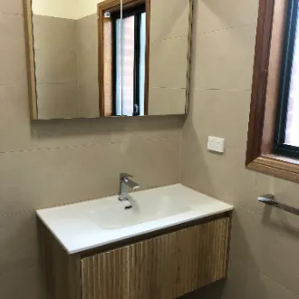 recently renovated walk-in wardrobe