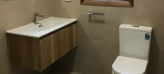 recently renovated walk-in wardrobe