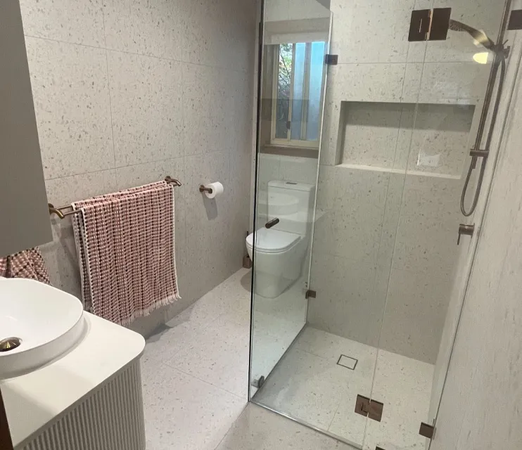 recently renovated bathroom