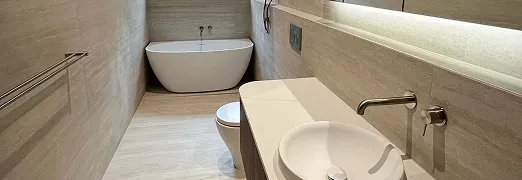 newly renovated bathroom