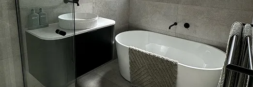 newly renovated bathroom