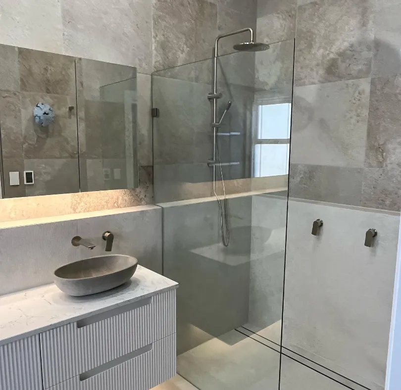 recently renovated bathroom