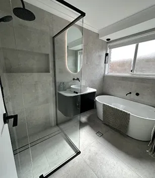 newly renovated bathroom