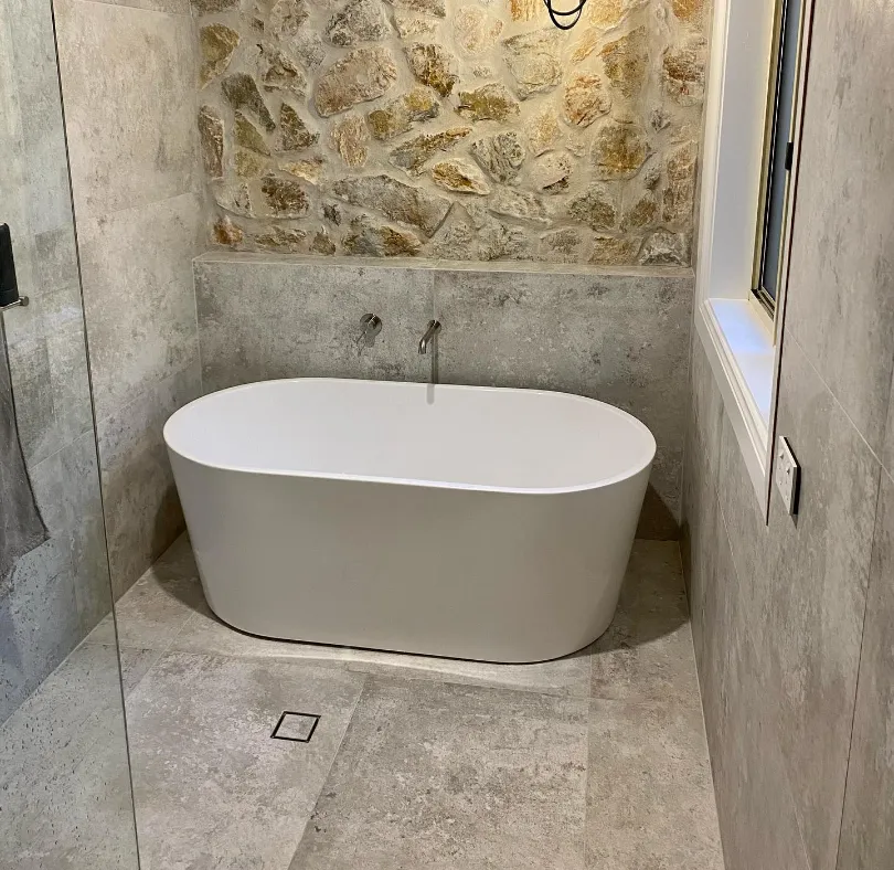 recently renovated bathroom