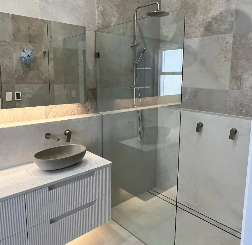 recently renovated bathroom