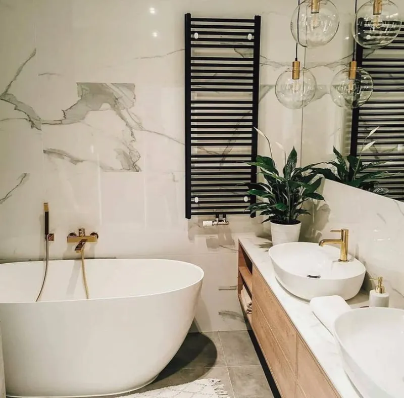 recently renovated bathroom